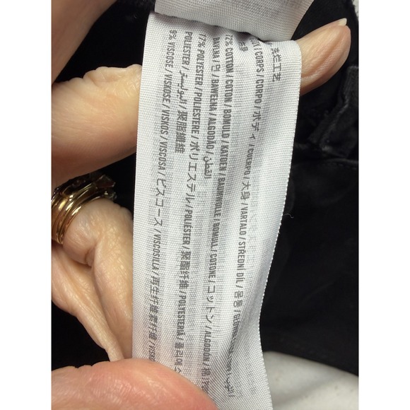 Hollister High Rise Flare Jeans Black Front Slit Soft Stretch 9L W29 L33 - Picture 5 of 8